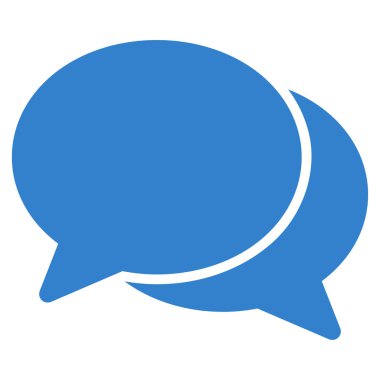 sohbet düz vektör simgesi