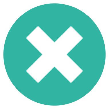 düz vektör simgesini iptal et