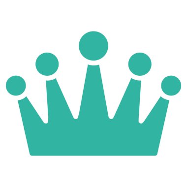 taç düz vektör simgesi