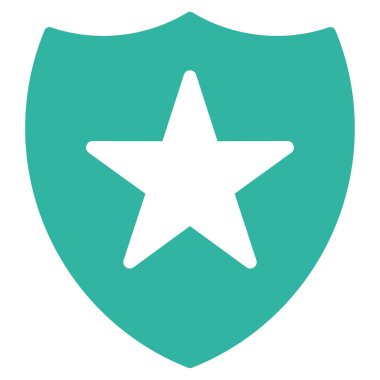 Koruma Kalkanı düz vektör simgesi