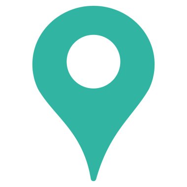 Harita işaretleyici düz vektör simgesi