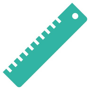 cetvel düz vektör simgesi