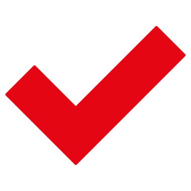 Evet düz vektör simge kene