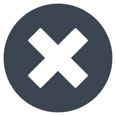 düz vektör simgesini iptal et