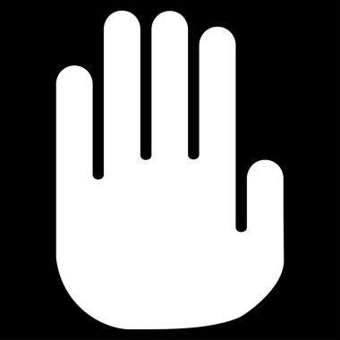 El düz vektör simgesi durdurmak