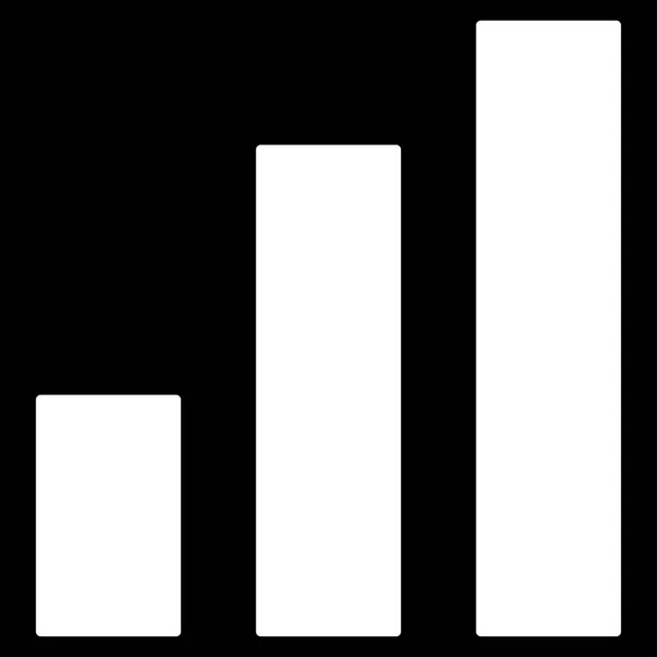 Bar Chart Flat Vector Icon — Stock Vector