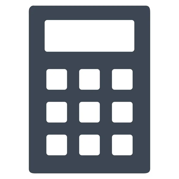 Calculator platte vector pictogram — Stockvector