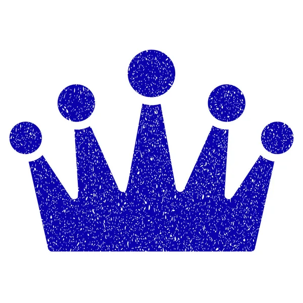 Crown ikonen Grunge vattenstämpel — Stock vektor