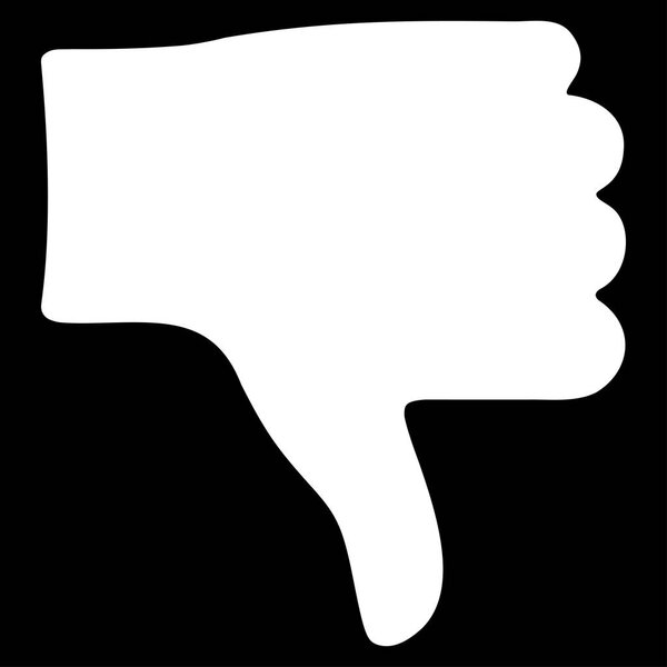 Знак плоского вектора большого пальца
