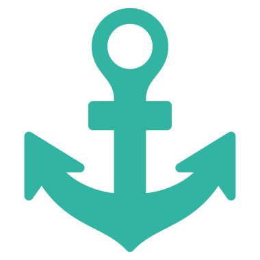 anchor düz vektör simgesi