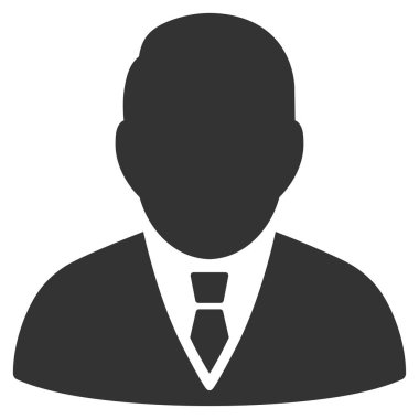 Patron düz vektör simgesi