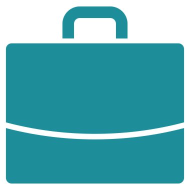 evrak çantası düz vektör simgesi