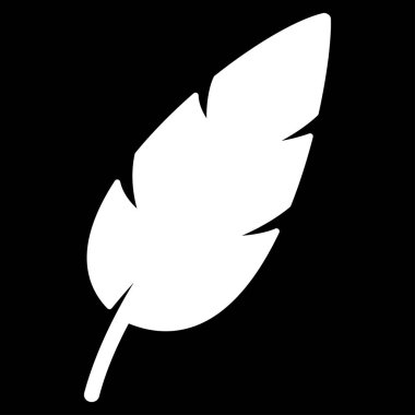 Tüy Düz Vektör Simgesi