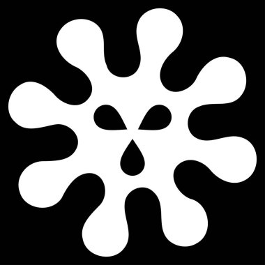 Virüs düz vektör simgesi