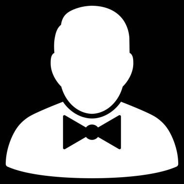 garson düz vektör simgesi