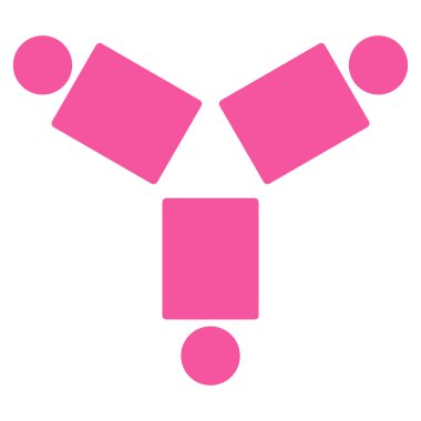 Topluluk düz vektör simgesi