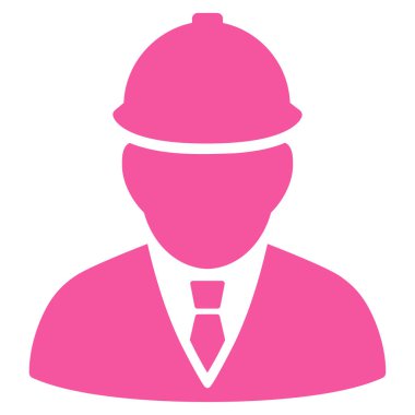 Mühendis düz vektör simgesi