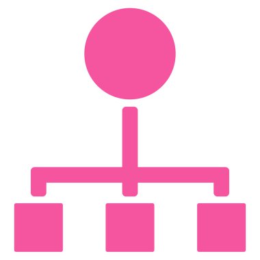 hiyerarşi düz vektör simgesi