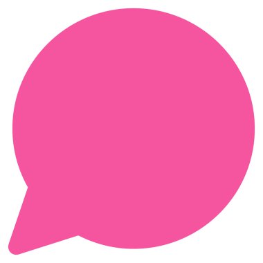 İpucu balonu düz vektör simgesi