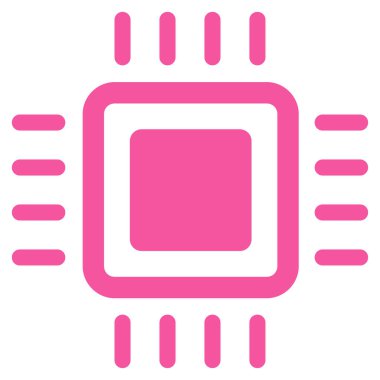 İşlemci Düz Vektör Simgesi