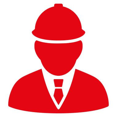 Mühendis düz vektör simgesi