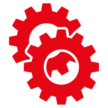 dişliler düz vektör simgesi