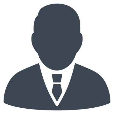 Patron düz vektör simgesi