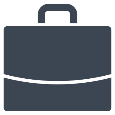 evrak çantası düz vektör simgesi