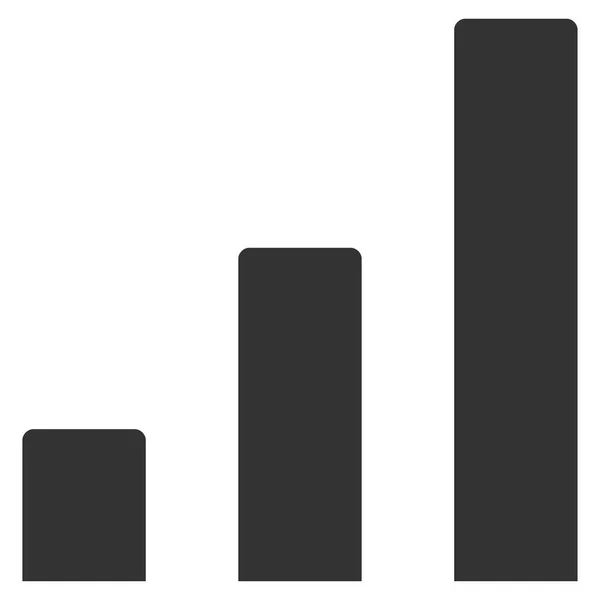 Staafdiagram platte Vector Icon — Stockvector