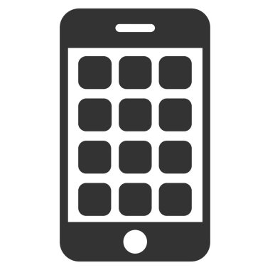 Mobil Apps düz vektör simgesi