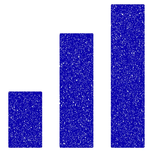 Барна діаграма значок піктограми гранж водяний знак — стоковий вектор