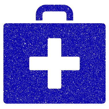 İlk yardım çantası simgesini Grunge filigran