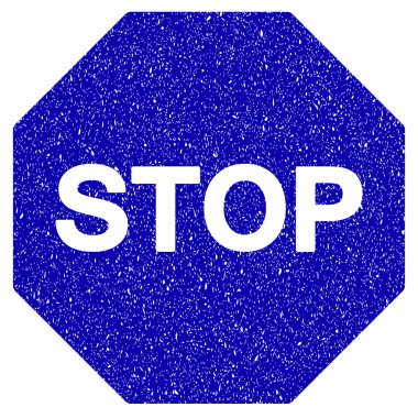 Dur işareti simgesi Grunge filigran