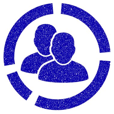 Kullanıcı diyagram simgesi Grunge filigran