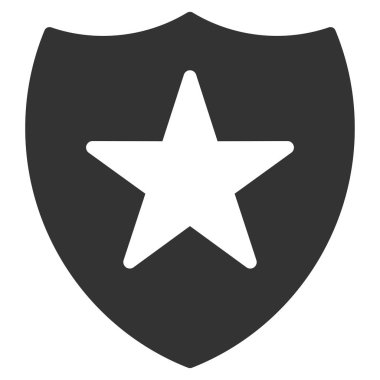 Koruma Kalkanı düz vektör simgesi