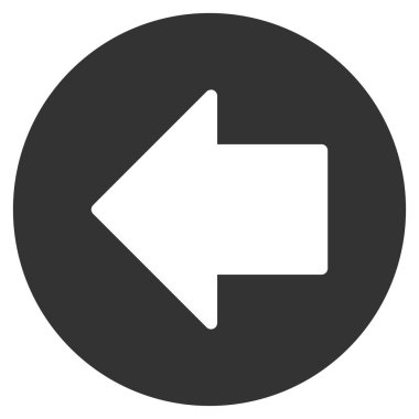 Önceki ok düz vektör simgesi