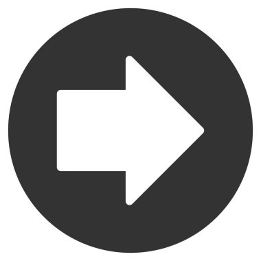 Sağ ok düz vektör simgesi