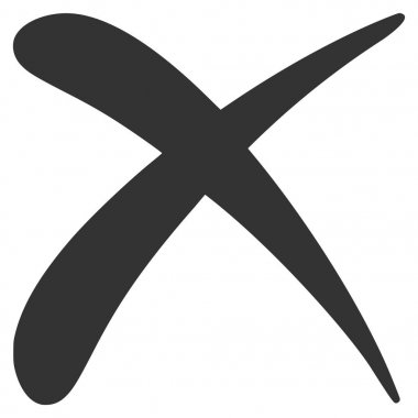 Düz vektör simge reddetmek