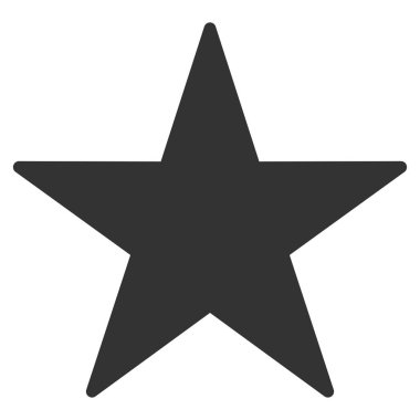 yıldız düz vektör simgesi