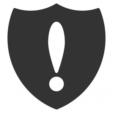 Önleyicili sorun düz vektör simgesi