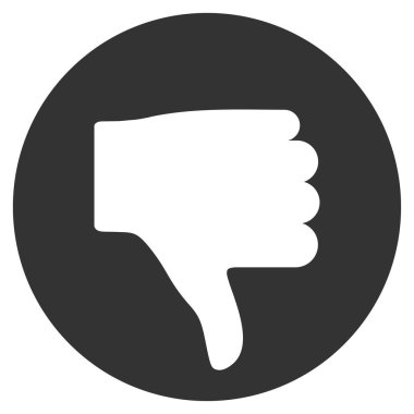 Başparmak düz vektör simgesi