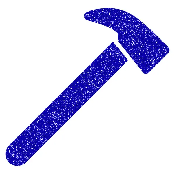 Hamer pictogram Grunge watermerk — Stockvector