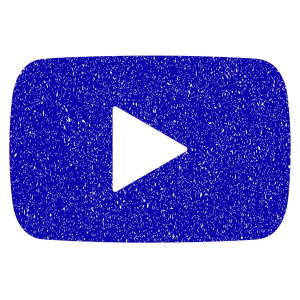 Video Ikone Grunge Wasserzeichen abspielen — Stockvektor