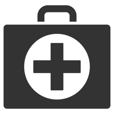 İlk yardım düz vektör simgesi