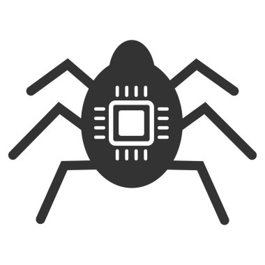 Donanım hata düz vektör simgesi