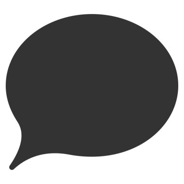 İpucu balonu düz vektör simgesi