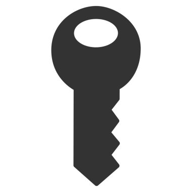 anahtar düz vektör simgesi