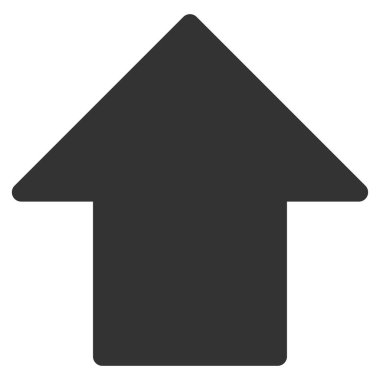 Düz vektör simge yukarı ok