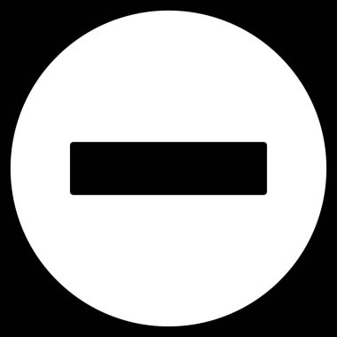 Yasak düz vektör simgesi