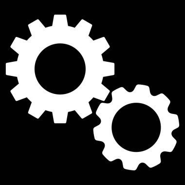 dişliler düz vektör simgesi